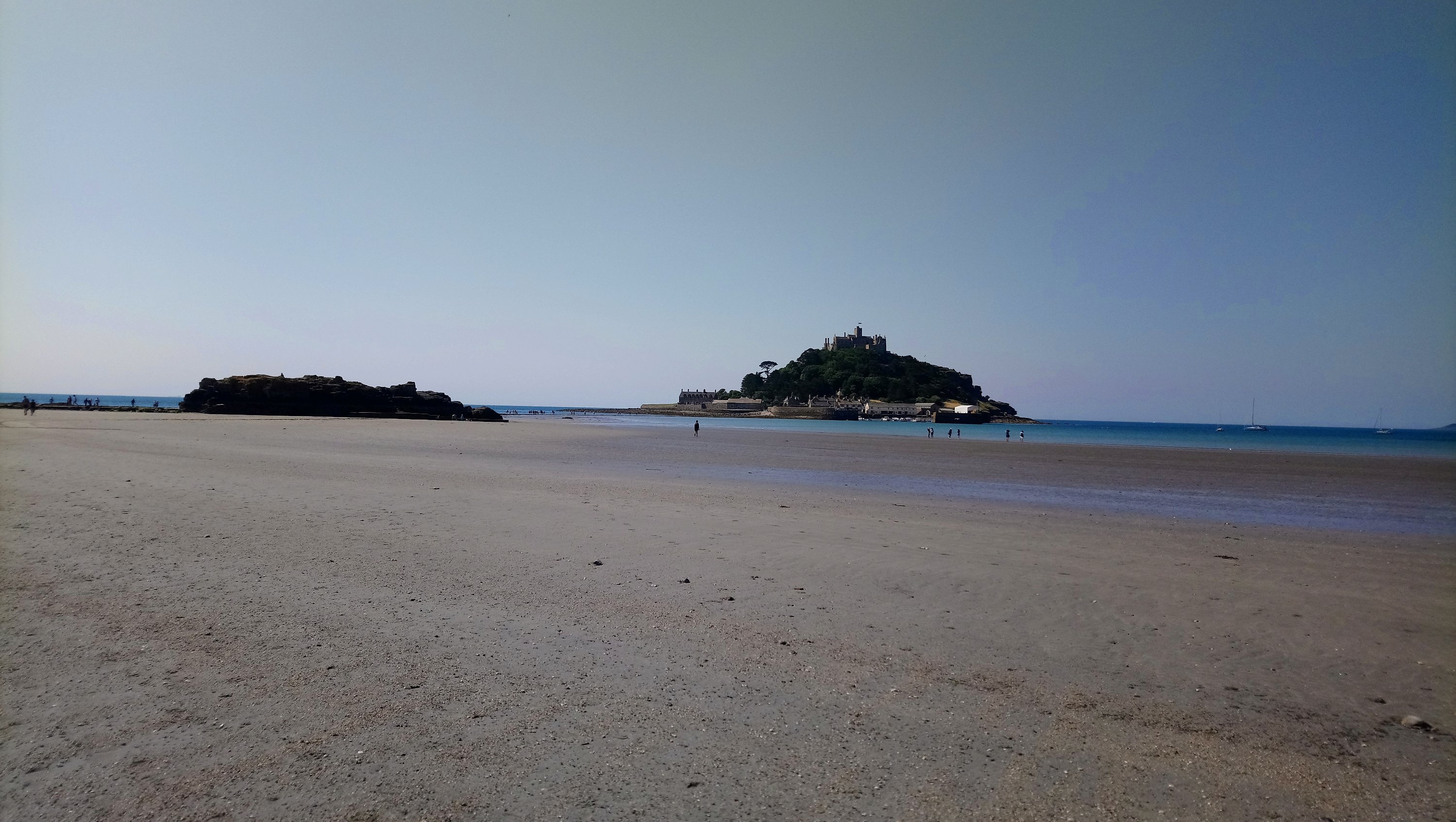 View of St.Michael’s Mount from the beach