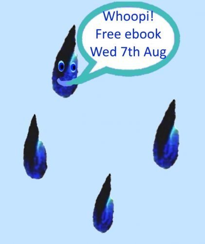 Raindrops image promoting a new ebook on the water cycle